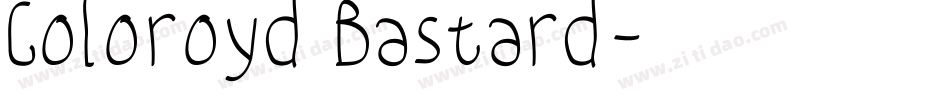 Coloroyd Bastard字体转换